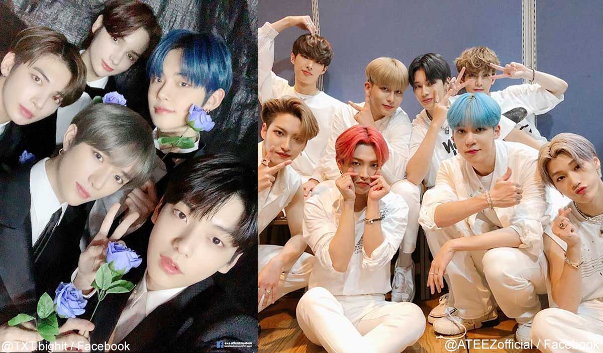 TXT、ATEEZ（右）