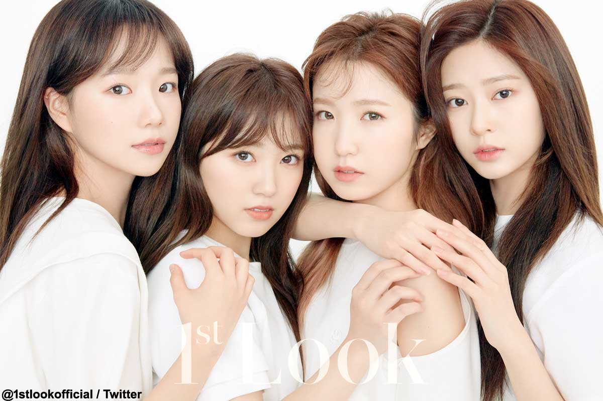 （左から）IZ*ONE ユリ、奈子、仁美、ミンジュ