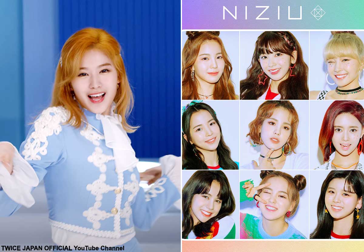 TWICE サナ（「Fanfare」MV）と、NiziUメンバー