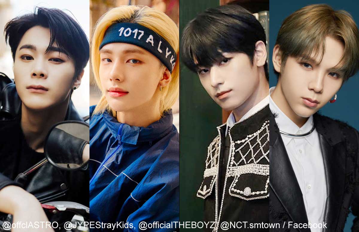 ASTRO ムンビン、Stray Kids ヒョンジン、THE BOYZ ジュヨン、NCT ショウタロウ（右）