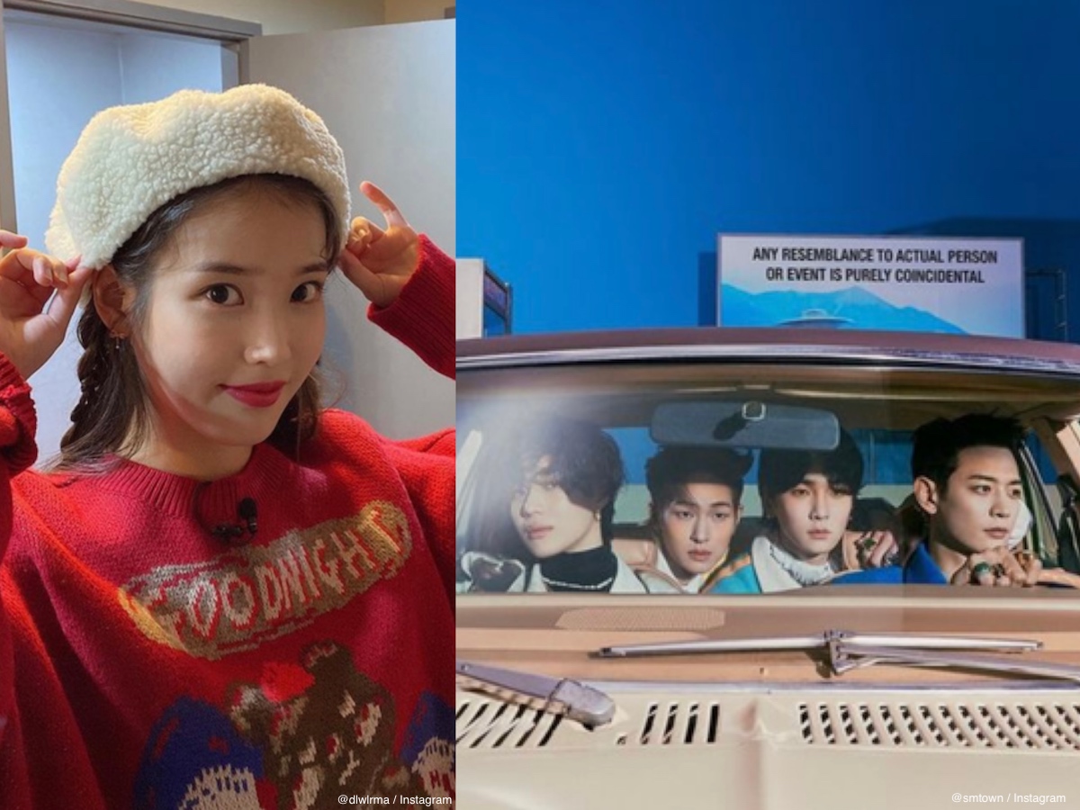 IU（左）、SHINee（右）