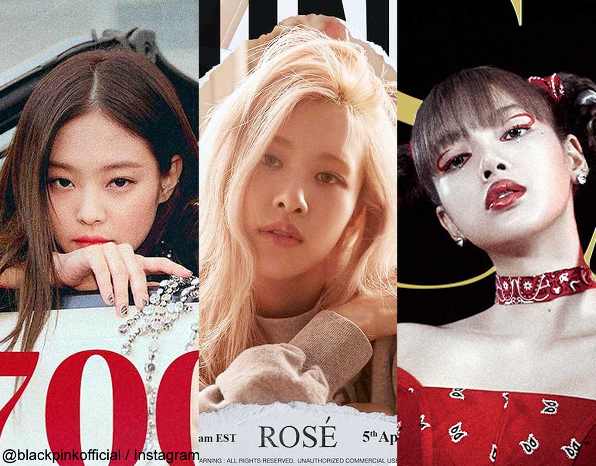 BLACKPINK ジェニー、ロゼ、リサ（右）