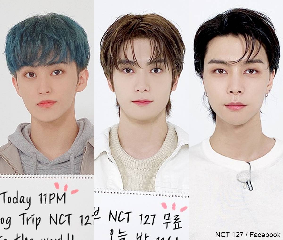 NCT マーク、ジェヒョン、ジャニー（右）