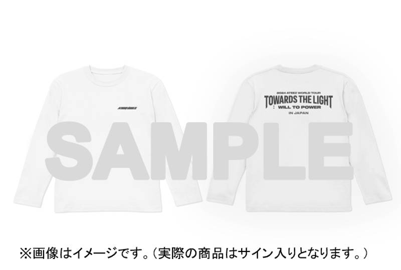 メンバー全員の直筆サイン入りロングスリーブTシャツ