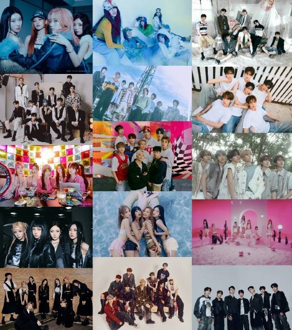 写真提供＝ JYP Entertainment (ITZY、NiziU、NEXZ)、 LAPONE Entertainment (JO1)、 HMUSIC ENTERTAINMENT (WOOAH)、 SM ENTERTAINMENT (aespa、NCT WISH)、 ADOR (NewJeans)、 HYBE LABELS (&TEAM)、 KQ ENTERTAINMENT (xikers)、 S2 Entertainment (KISS OF LIFE)、 n.CH ENTERTAINMENT (n.SSign)、 Jellyfish ENTERTAINMENT (EVNNE)、 PLEDIS Entertainment (TWS)、 F&F ENTERTAINMENT (UNIS)